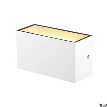 SITRA M WL UP/DOWN, zewnętrzna oprawa ścienna do nabudowania LED, biała, przełącznik CCT, 3000/4000 K (1005153) - SLV