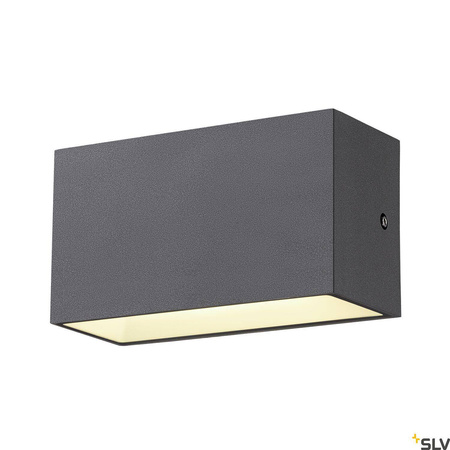 SITRA M WL UP/DOWN, zewnętrzna oprawa ścienna natynkowa LED, kolor antracytowy, przełącznik CCT, 3000/4000 K (1005151) - SLV