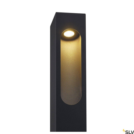 SLOTBOX 40, lampa podłogowa outdoor, LED, 3000K, IP44, kwadratowa, antracytowa, D/S/W 12/7/ 40, 4W (232135) - SLV