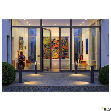 SLOTBOX 70, lampa podłogowa outdoor, LED, 3000K, IP44, kwadratowa, antracytowa, D/S/W 12/7/ 70, 4W (232145) - SLV