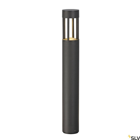 SLOTS 65, lampa podłogowa outdoor, LED, 3000K, okrągła, antracytowa, Ø/W 9/66,5 cm, 6,3W (231455) - SLV