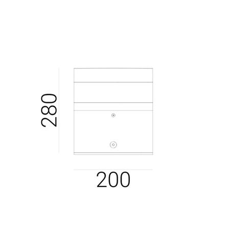 STAVANGER 1247 ALUMINIUM LED 8,4W 3000K 28CM EEI D Norlys