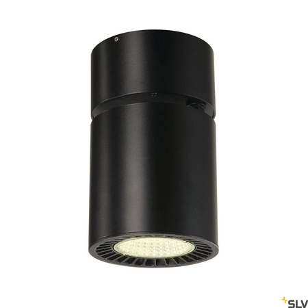 SUPROS CL, lampa sufitowa natynkowa LED indoor, okrągła, kolor czarny, 4000K, odbłyśnik 60°, CRI90, 3520lm (1003285) - SLV