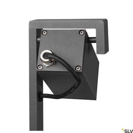 THEO BRACKET 50 FL, zewnętrzna lampa stojąca QPAR51, kolor antracytowy (1004654) - SLV