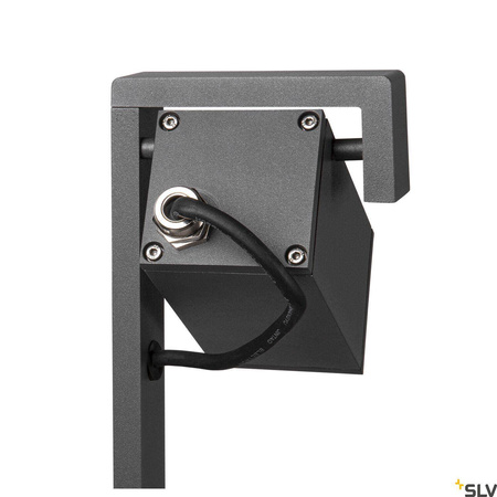 THEO BRACKET 70 FL, zewnętrzna lampa stojąca QPAR51, kolor antracytowy (1004655) - SLV