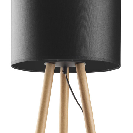 TOKYO BLACK LAMPKA NOCNA 1 PŁ SOSNA POSTARZANA (5293) - TK Lighting