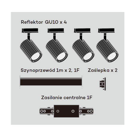Tokio SET 1F Czarny (LP-787 SET 1F BK) - Light Prestige