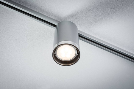 URail System Spot Tube LED GU10 230V max. 1x 10W Chrom Mat/Tworzywo sztuczne (PL96962) - PAULMANN