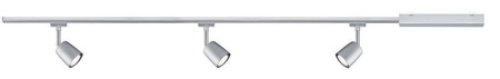 URail Zestaw Cover max. 3x10W GU10 Chrom Matowy 230V Metal/Tworzywo sztuczne (PL95462) - PAULMANN