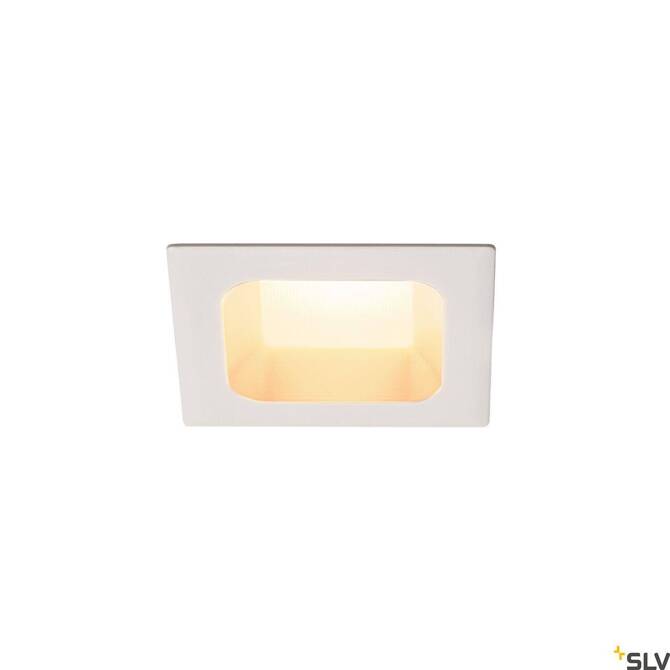 VERLUX, lampa wpuszczana, LED, 3000K, kolor biały matowy, D/S/G 8,5/8,5/4,5 cm, 10W (112682) - SLV