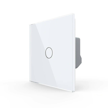 Wkład włącznika dotykowego pojedynczego ZigBEE WiFi (schodowo - krzyżowego) z niebieskim panelem szklanym (VL-C701SZ-69) LIVOLO