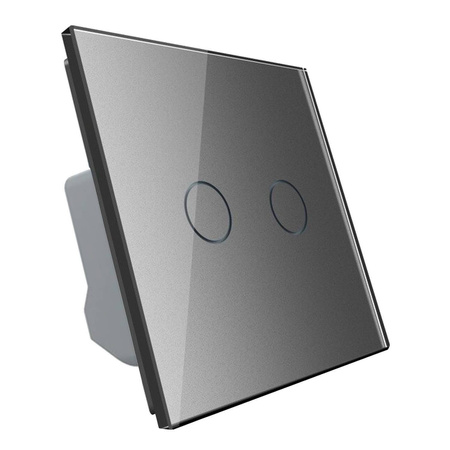 Włącznik dotykowy LIVOLO podwójny ZIGBEE srebrny (VL-C702Z-64) LIVOLO