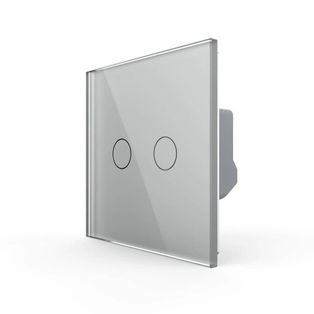 Włącznik dotykowy LIVOLO podwójny ZIGBEE srebrny (VL-C702Z-64) LIVOLO