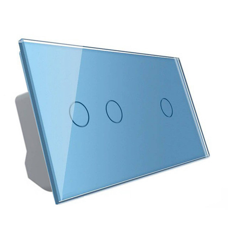 Włącznik dotykowy Schodowo - krzyżowy 2 + 1 ZIGBEE w kolorze niebieskim (VL-C7012SZ-69) LIVOLO