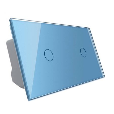 Włącznik dotykowy krzyżowo-schodowy 1 + 1 ZIGBEE niebieski (VL-C7011SZ-69) LIVOLO