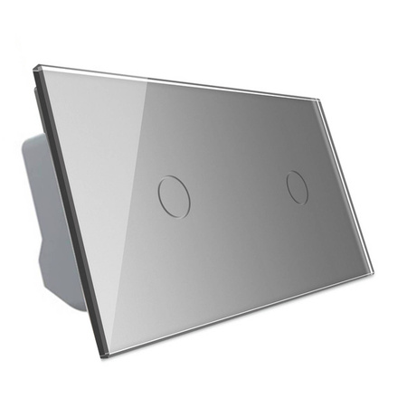 Włącznik dotykowy krzyżowo-schodowy 1 + 1 ZIGBEE srebrny (VL-C7011SZ-64) LIVOLO