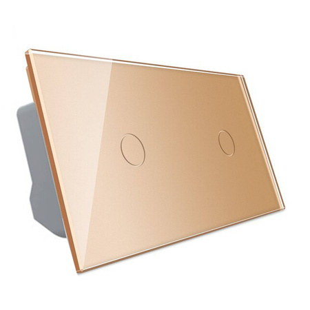 Włącznik dotykowy krzyżowo-schodowy 1 + 1 ZIGBEE złoty (VL-C7011SZ-63) LIVOLO