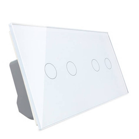 Włącznik dotykowy krzyżowo-schodowy 2 + 2 ZIGBEE biały (VL-C702SZ-61) LIVOLO
