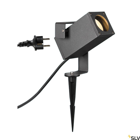 Zewnętrzna naziemna lampa kolczasta THEO BRACKET SP QPAR51, kolor antracytowy (1004652) - SLV