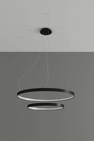 Żyrandol RIO 2 55/78 czarny LED 4000K (TH.212) - Thoro Lighting