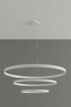 Żyrandol RIO 3 55/78/110 biały LED 3000K (TH.215) - Thoro Lighting