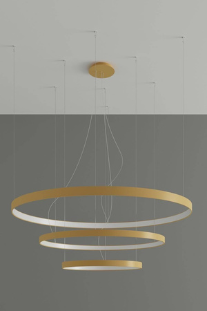 Żyrandol RIO 3 55/78/110 złoty LED 3000K (TH.173) - Thoro Lighting