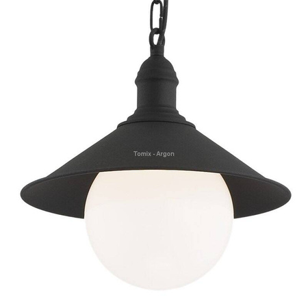 lampa wisząca 1 pł. ERBA BIS czarny 1 x E27/60W ARGON 3285 - żyrandol