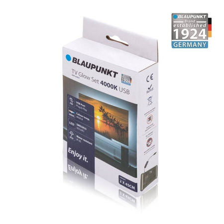 taśma LED za telewizor TV Glow Set USB - barwa naturalna (BLAUPUNKT-TVSETNW)